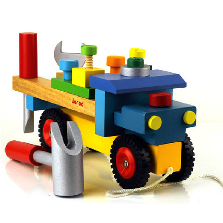 工具拆装螺丝车RB04组装螺母车儿童动手益智木制玩具MGWJ图片
