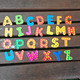 木制磁性字母贴26个英文字母磁性贴JF38冰箱贴儿童早教玩具MGWJ