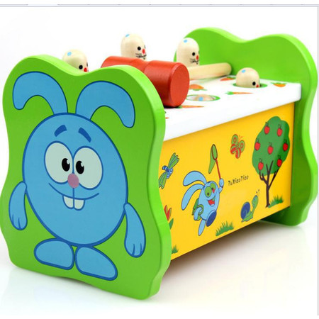 儿童益智打地鼠亲子互动游戏JF31宝宝木制敲击早教玩具1-3岁MGWJ图片