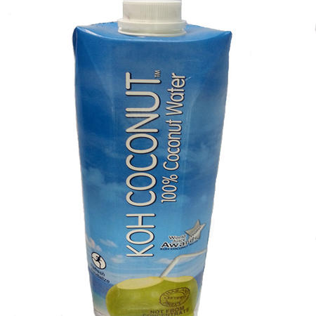 KOH COCONUT/酷椰屿 100%纯椰子汁1000ml/盒*12 一箱 泰国进口饮料 纯椰子水图片