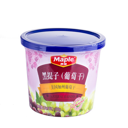 【限量促销 枫叶】Maple 黑提子（葡萄干） 300g*1蜜饯果脯果干 美国加州特产 休闲零食图片