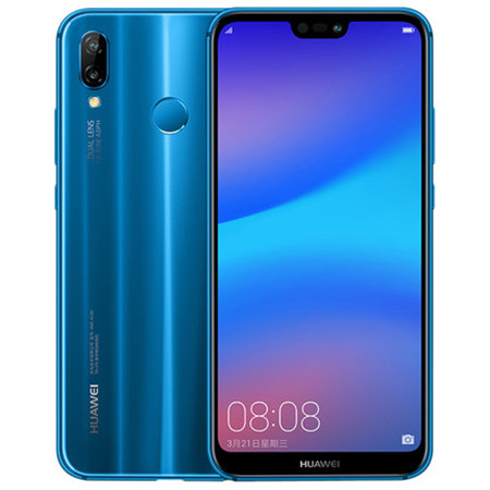 【赣州馆】Huawei/华为 nova 3e 4G/64G 蓝色 全面屏正品智能手机图片