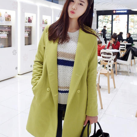 Mssefn 2014秋冬新款 韩版女装 毛呢大衣外套 8402-W17图片