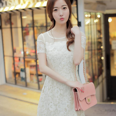 Mssefn2015夏装新款 韩版时尚修身蕾丝连衣裙711图片