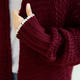mssefn2015秋冬新品韩版粗针包边蝙蝠袖气质纯色毛衣大码开衫潮X1625P90