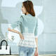 mssefn新款秋季韩版女装时尚修身蕾丝拼接秋装新品牛仔外套YS9942