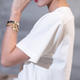 MSSEFN夏装新款韩版修身 情侣短袖T恤长版短袖T恤汗衫男女潮