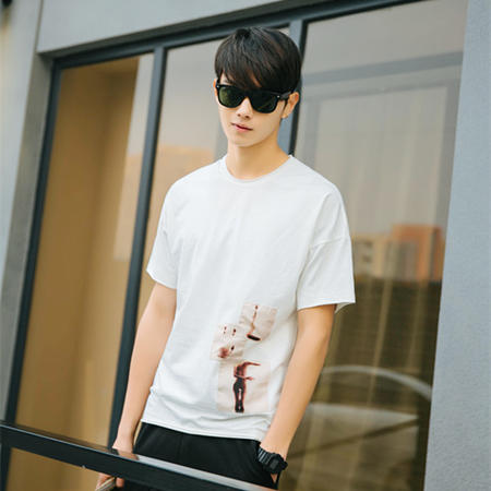 MSSEFN夏季新款韩版男士宽松短袖T恤图片