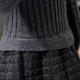 mssefn2016韩版新款秋季长袖修身针织拼接中长款连衣裙