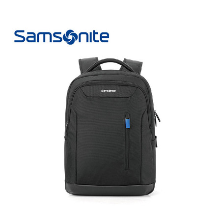 Samsonite/新秀丽商务双肩包 大容量电脑包 超轻休闲背包男663 黑色图片