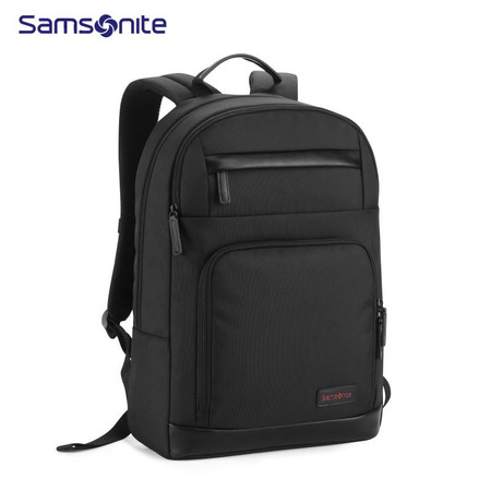 Samsonite/新秀丽电脑包 大容量商务休闲双肩包 男女防泼水通勤背包 663 黑色