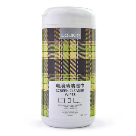 路尔新（Loukin）电视 电脑屏幕清洁湿巾 100抽 W-01