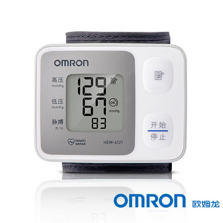 欧姆龙电子血压计HEM-6121 全自动家用手腕式血压仪精准测量图片