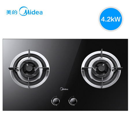 Midea/美的 Q636B嵌入式燃气灶煤气灶大火力天然气液化气双灶正品