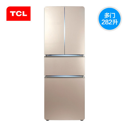 TCL BCD-282KR50 288升双门对开 法式多门冰箱四门大容量家用节能