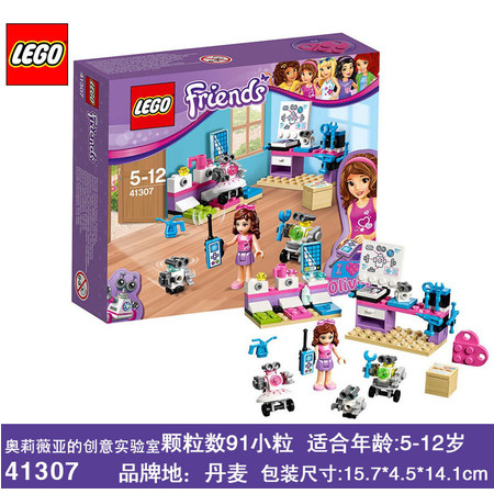 3月新品乐高好朋友系列41307奥莉薇亚的创意实验室LEGO积木玩具图片