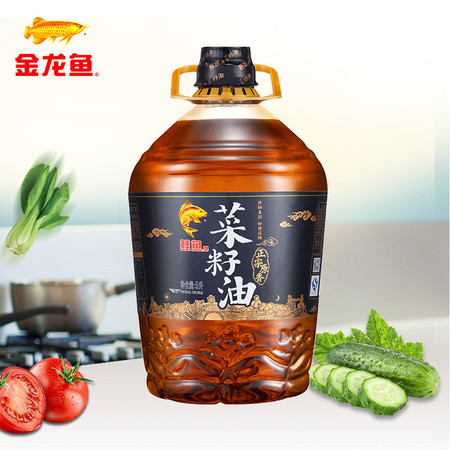 鯉魚牌正宗原香菜籽油5l 食用油物理壓榨