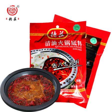 重庆德庄特辣清油（植物油）火锅底料150克麻辣火锅调料