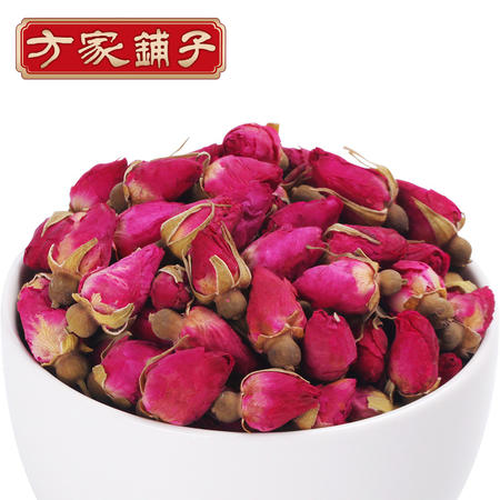 【方家铺子_茶】平阴干玫瑰罐装 休闲夏季消暑 花草茶100g