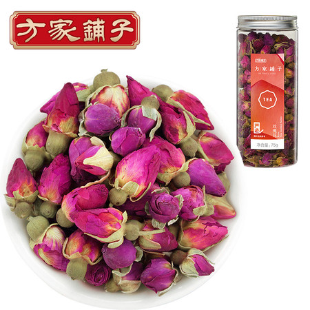 【方家铺子_茶】茶 干玫瑰 夏季 休闲 花草茶75g