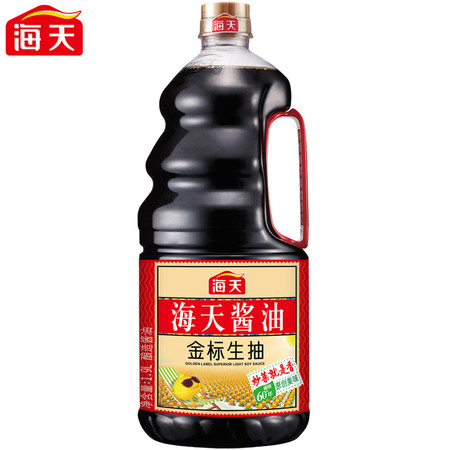 【旗舰店】海天金标生抽1.9L 海天酱油 生抽调料炒菜点蘸凉拌