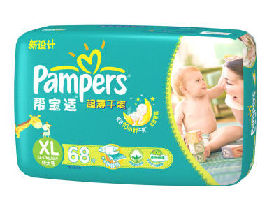 帮宝适（Pampers）超薄干爽纸尿裤 加大号XL68片图片