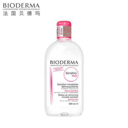 Bioderma/贝德玛卸妆水液粉水舒妍多效洁肤液500ml 德国版进口