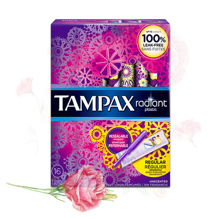 TAMPAX 丹碧丝导管式隐形棉条普通流量16支装