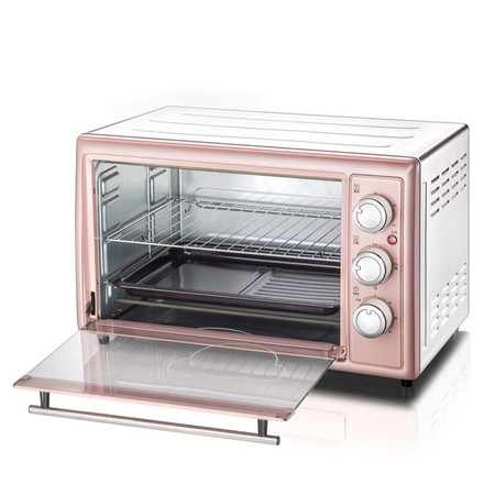 小熊/BEAR ）粉色电烤箱家用30L 多功能电烤箱DKX-B30N1 上下管独立控温图片