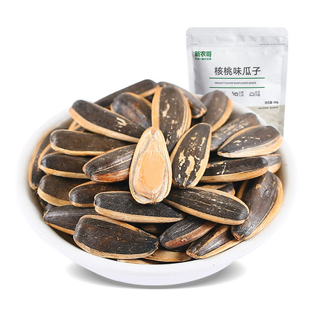 新农哥 核桃味瓜子160g*3袋坚果炒货特产农家休闲零食