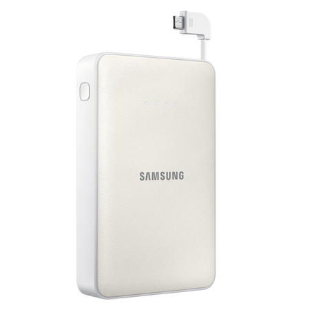 三星（SAMSUNG）11300毫安mAh 移动电源 原装正品卡通充电宝便携式手机平板通用 白色图片