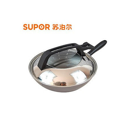 苏泊尔炒锅supor 可立盖铸铁锅炒菜锅 30cm-FC30N1