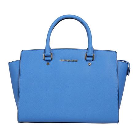 MICHAEL KORS/迈克·科尔 MK 女士天空蓝色真皮手提斜挎包30S3GLMS7L473图片