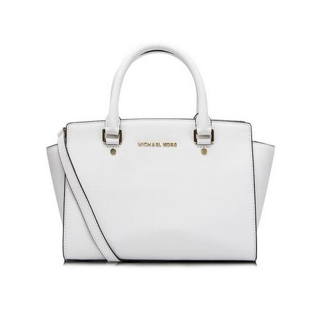 MICHAEL KORS 迈克·科尔斯 女士白色牛皮手提肩背包 30S3GLMS7L/085图片