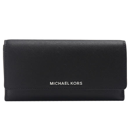 Michael Kors 迈克.科尔斯 女士黑色长款钱包32T5STVF1L001