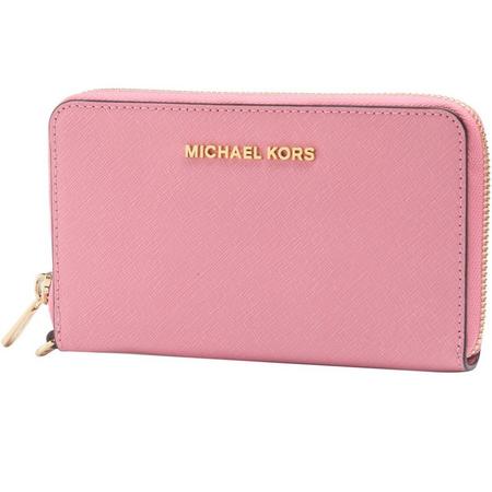 MICHAEL KORS 迈克·科尔斯  女士浅玫瑰色短款拉链钱夹钱包 32H4GTVE9L623图片