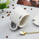 贝瑟斯  欧式典雅描金糖果系陶瓷杯咖啡杯 带盖带勺BS-2191