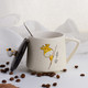 贝瑟斯 长颈鹿可爱卡通咖啡杯带盖带勺马克杯BS-1339