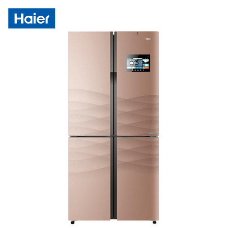 海尔/Haier 458升风冷变频十字对开门冰箱 四开门家用静音电冰箱BCD-458WDIAU1
