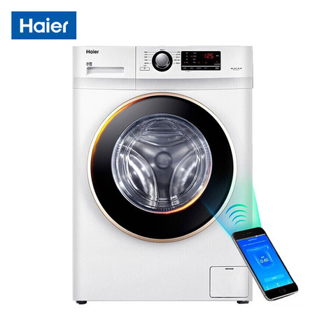 海尔/Haier 10公斤变频滚筒洗衣机 智能控制 祛味空气洗大容量洗烘一体 节能XQG100U1
