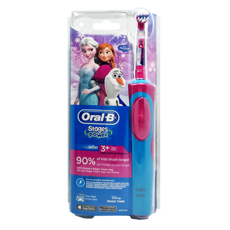 欧乐B/Oral-B 电动牙刷 儿童充电式（3岁以上适用）护齿 冰雪奇缘款 iBrush Kid图片