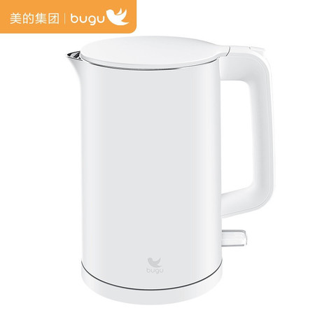 美的/MIDEA 布谷（BUGU）美的 电热水壶不锈钢1.7L双层防烫全钢无缝内胆 BG-K2P图片