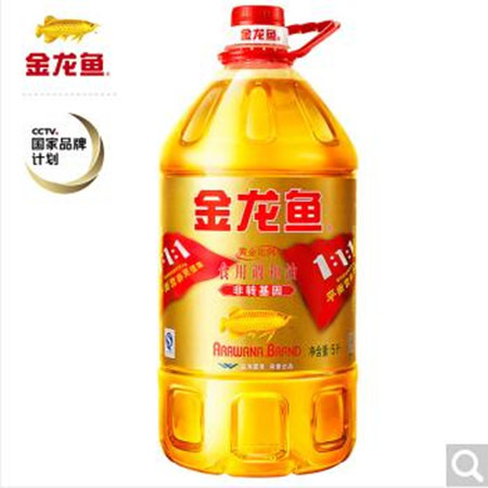 【北京馆】金龙鱼黄金比例调和油（非转基因）5L