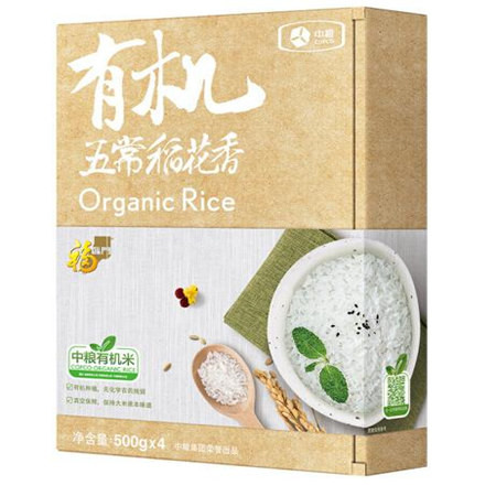 【北京馆】福临门有机五常稻花香 500g*4图片