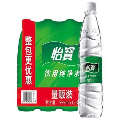 【北京馆】怡宝纯净水555ml*12瓶/包