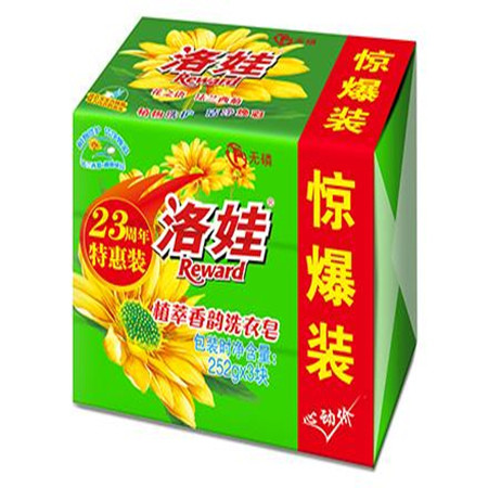 【北京馆】洛娃 植萃香韵洗衣皂252g*3块图片