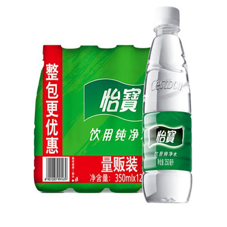 【北京馆】怡宝纯净水350ml*12瓶/包图片