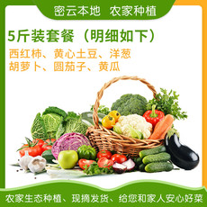 【北京馆】密云本地安心时令蔬菜套餐 6种时令蔬菜 约5斤