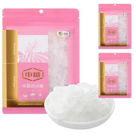 中糖 【北京馆】中糖单晶冰糖 355g*3袋