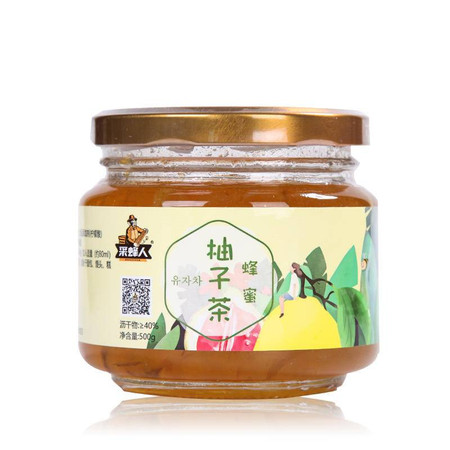  【北京馆】采蜂人蜂蜜柚子茶500g/瓶 采蜂人图片